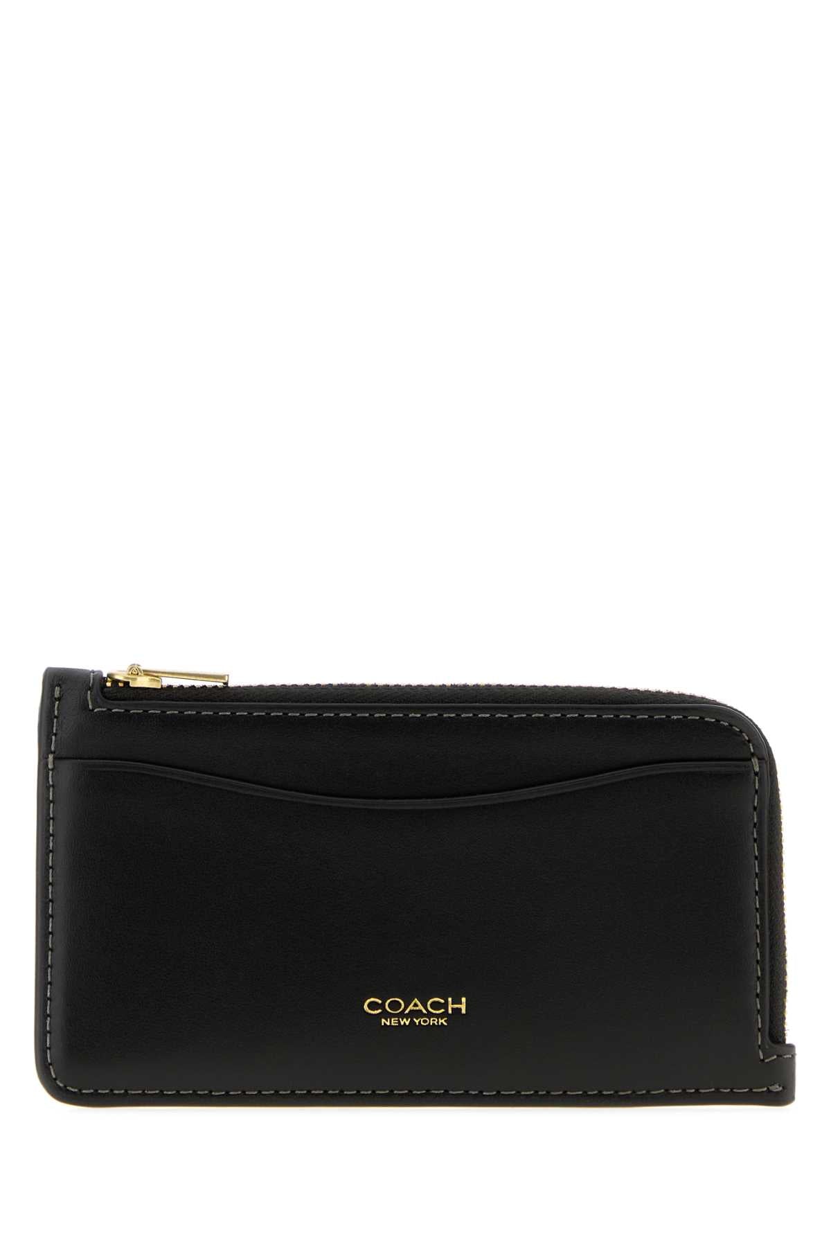 REFINED CALF LEATHER NEW YORK ZIP CARD CASE PORTADOCUMENTI