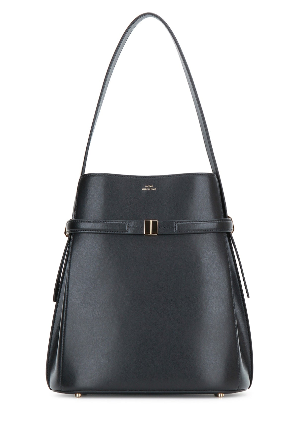 Toteme Belted leather bucket bag