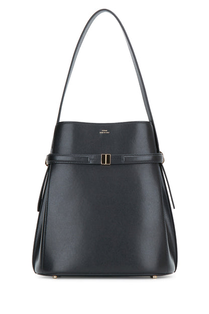 Toteme Belted leather bucket bag