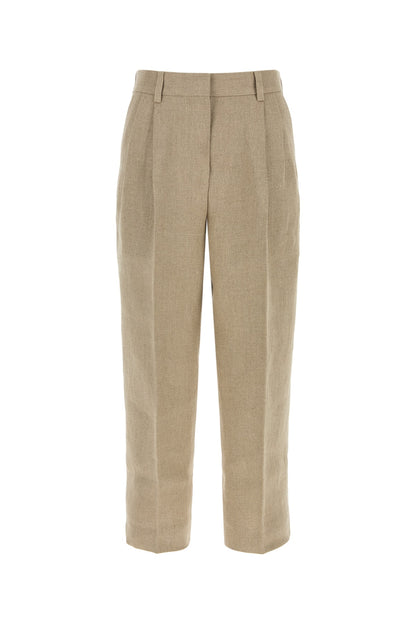 Toteme Double-pleat linen trousers