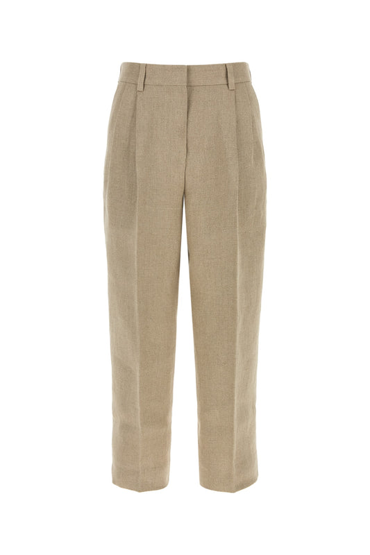 Toteme Double-pleat linen trousers