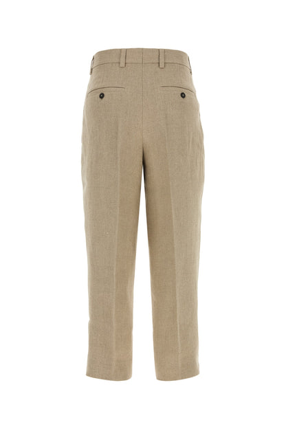 Toteme Double-pleat linen trousers