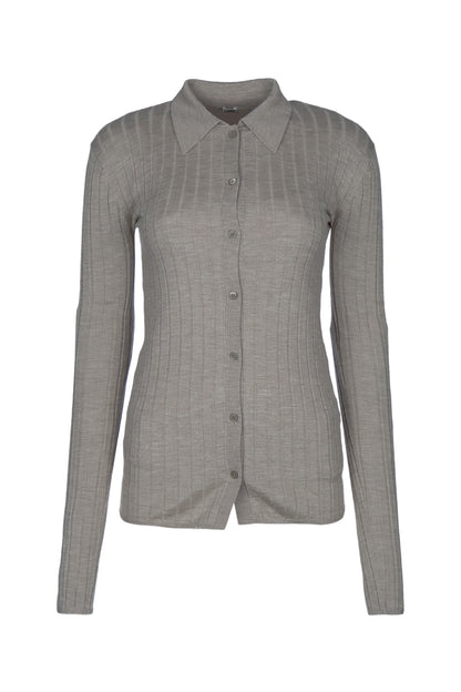 SLIM RIBBED SHIRT SHIRTS