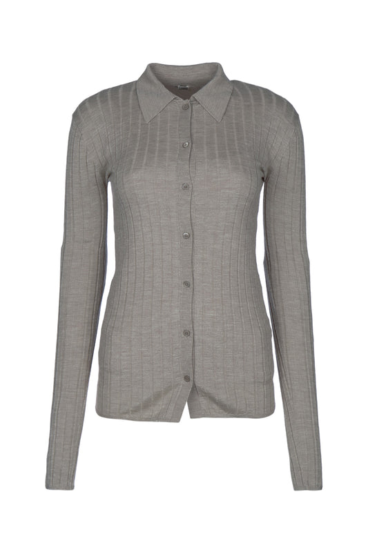 SLIM RIBBED SHIRT SHIRTS
