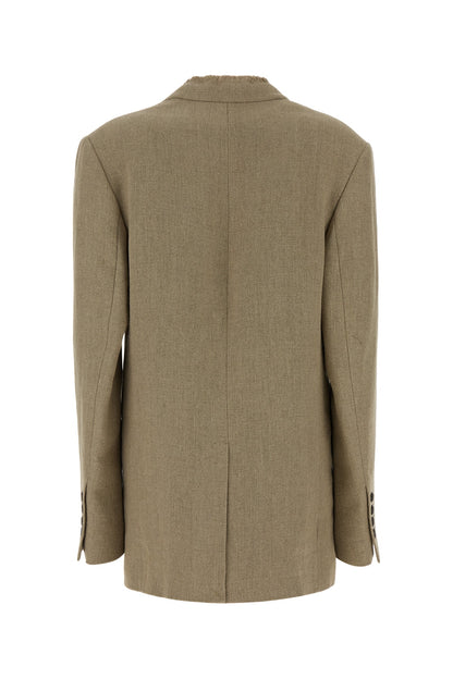 RAW LAPEL JACKET BLAZERS AND VESTS
