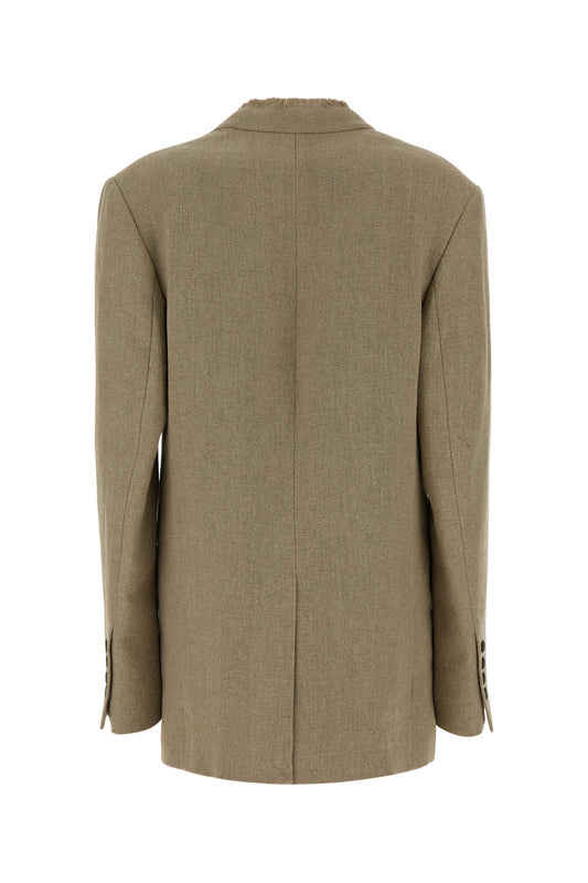 RAW LAPEL JACKET BLAZERS AND VESTS