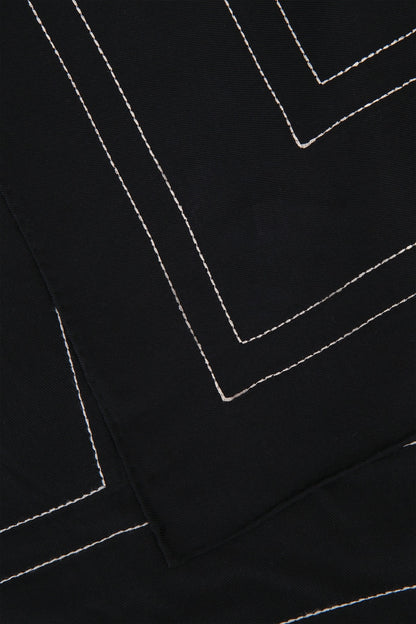 Toteme Embroidered monogram silk scarf