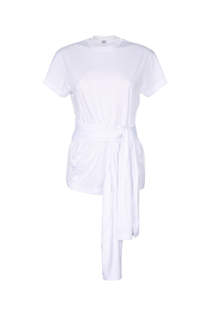Toteme Tie-waist jersey top