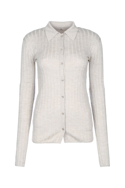 SLIM RIBBED SHIRT SHIRTS