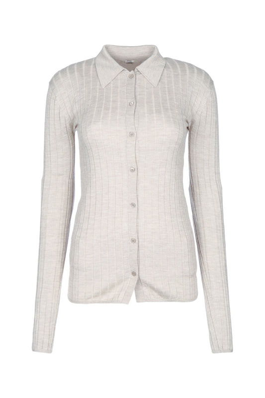 SLIM RIBBED SHIRT SHIRTS