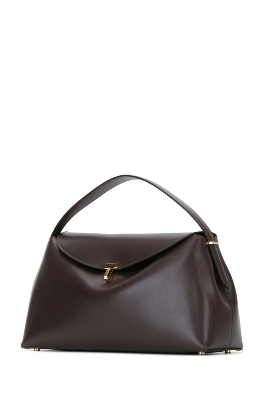 Toteme T-lock leather top handle
