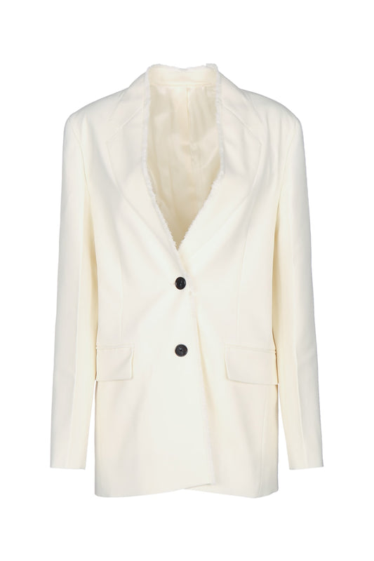 RAW LAPEL JACKET BLAZERS AND VESTS