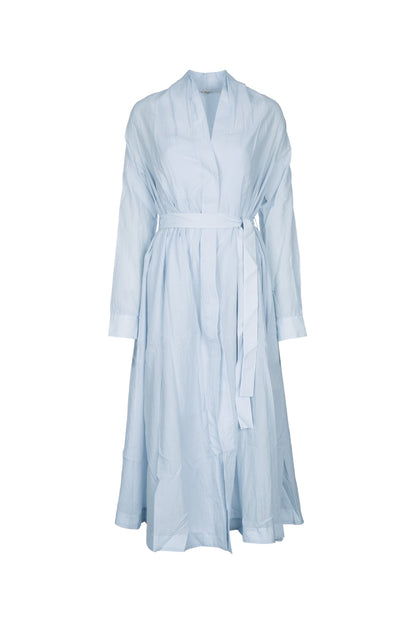 BELTED COTTON VOILE DRESS DRESSES