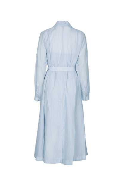 BELTED COTTON VOILE DRESS DRESSES
