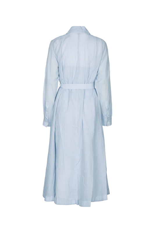 BELTED COTTON VOILE DRESS DRESSES