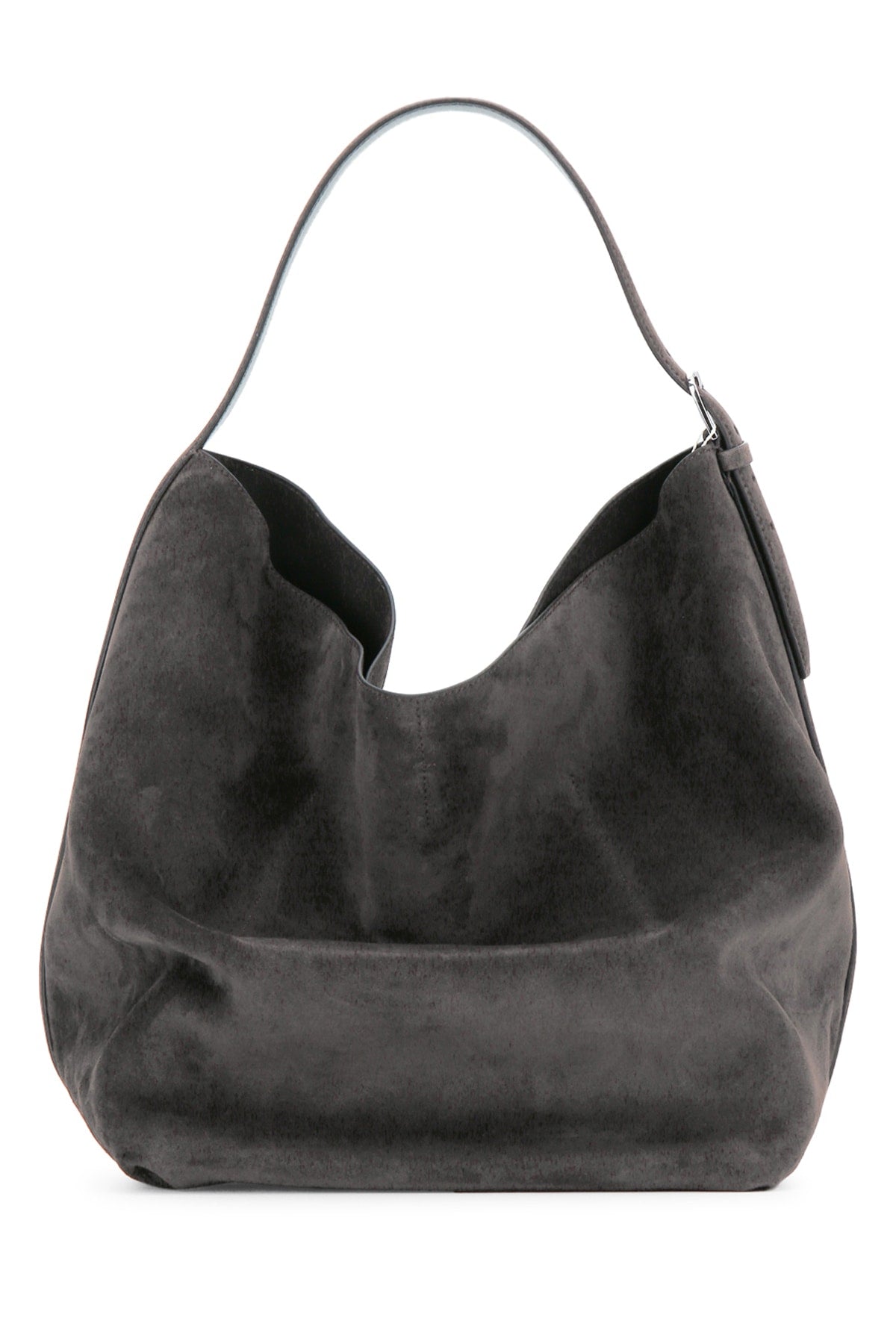 BELTED SUEDE TOTE HANDBAGS