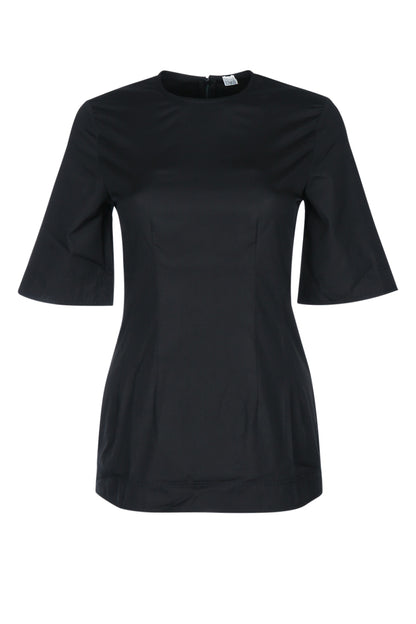 SCULPTURAL COTTON TOP TOPS