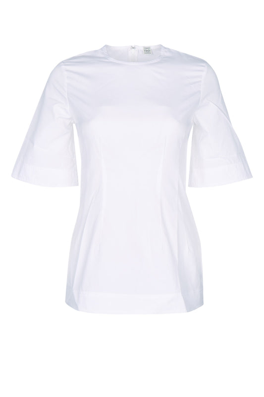SCULPTURAL COTTON TOP TOPS