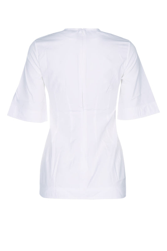 SCULPTURAL COTTON TOP TOPS