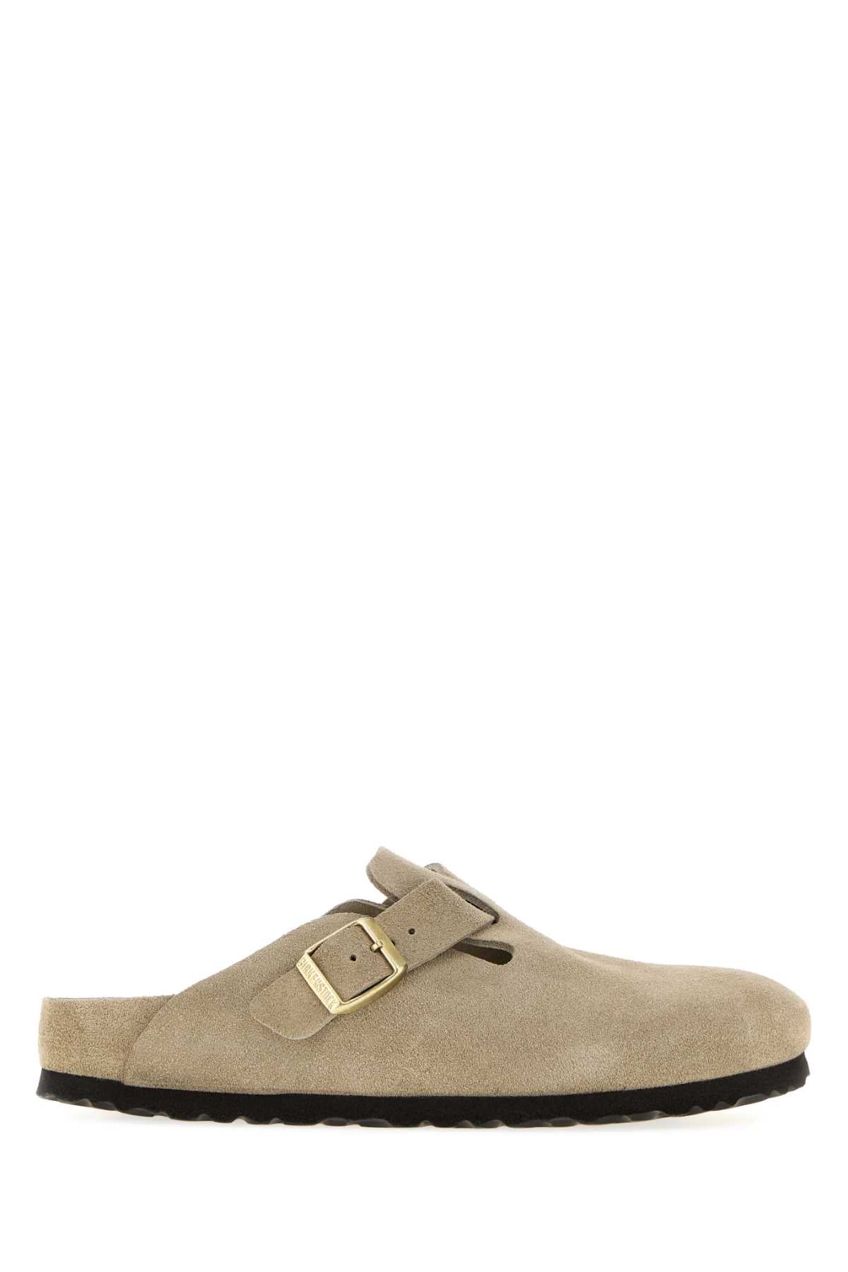 Boston EXQ taupe, Suede Leather SLIPPERS