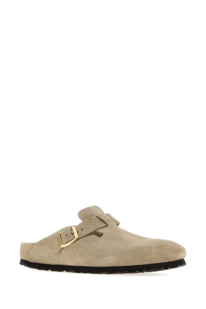 Boston EXQ taupe, Suede Leather SLIPPERS