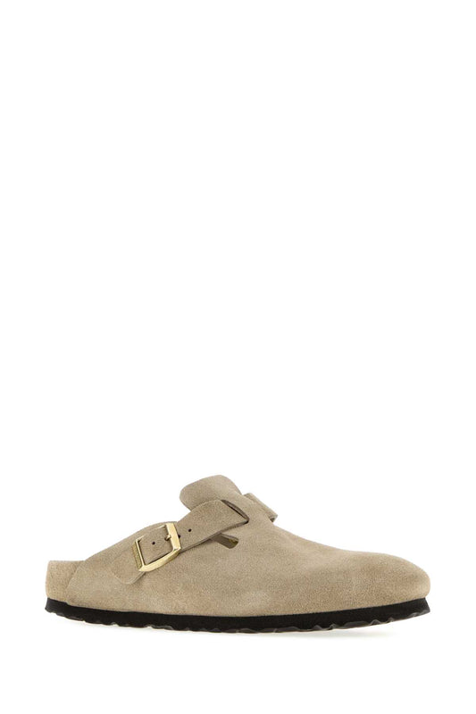 Boston EXQ taupe, Suede Leather SLIPPERS