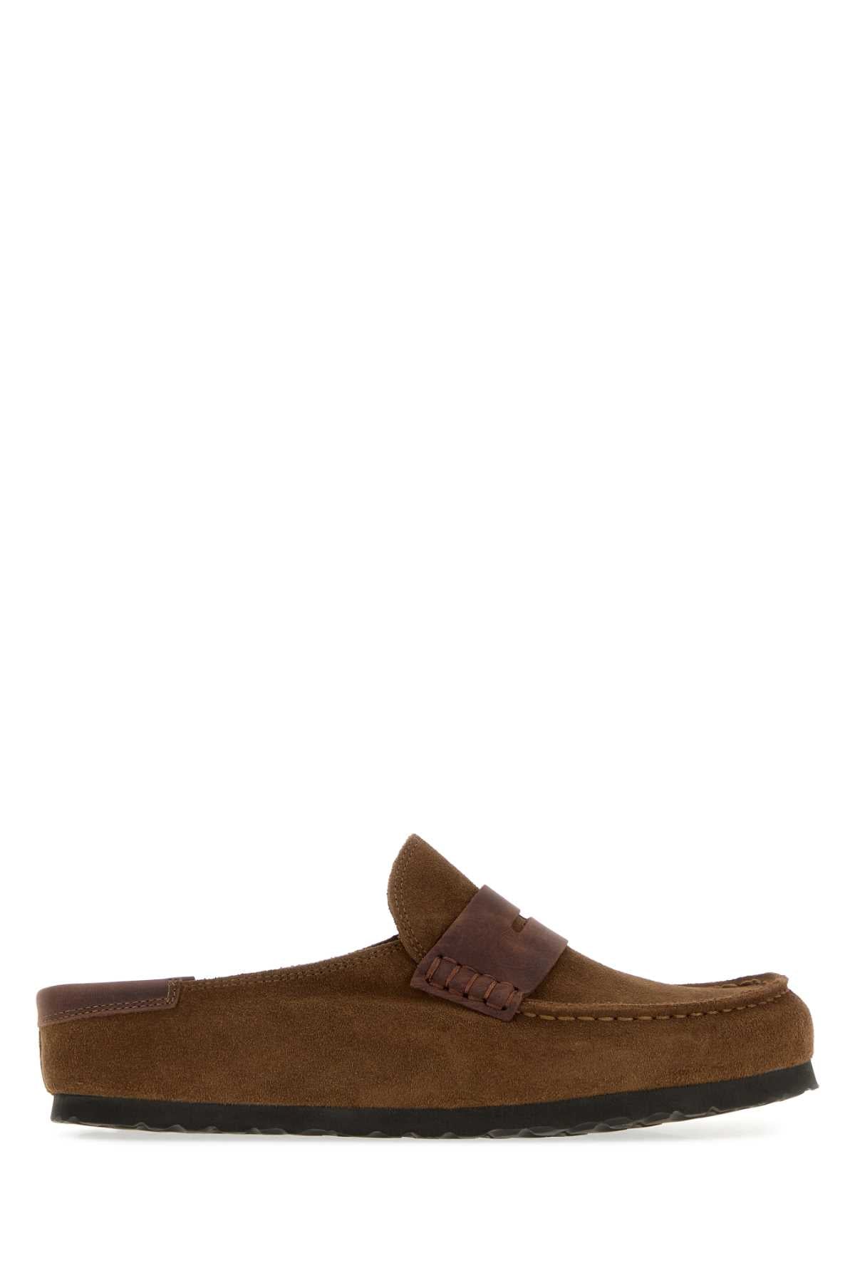 NAPLES WRAPPED DARK TEA SLIPPERS