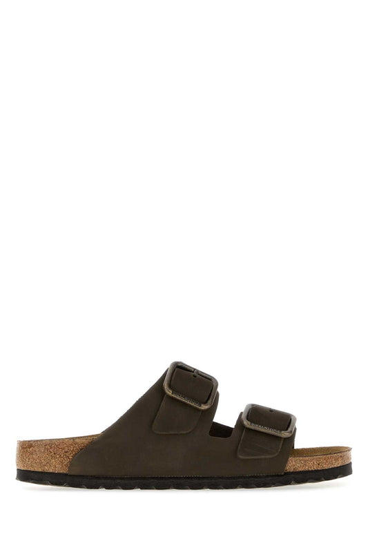 Arizona WB mocca, Nubuck Leather SLIPPERS