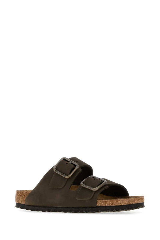 Arizona WB mocca, Nubuck Leather SLIPPERS