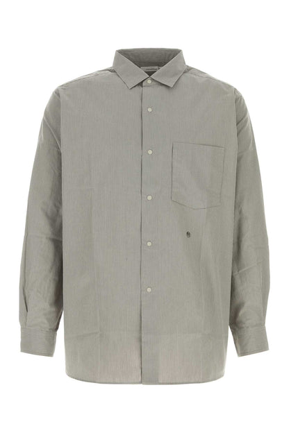 REGULAR COLLAR STRIPED WIND SHIRT SHIRTS