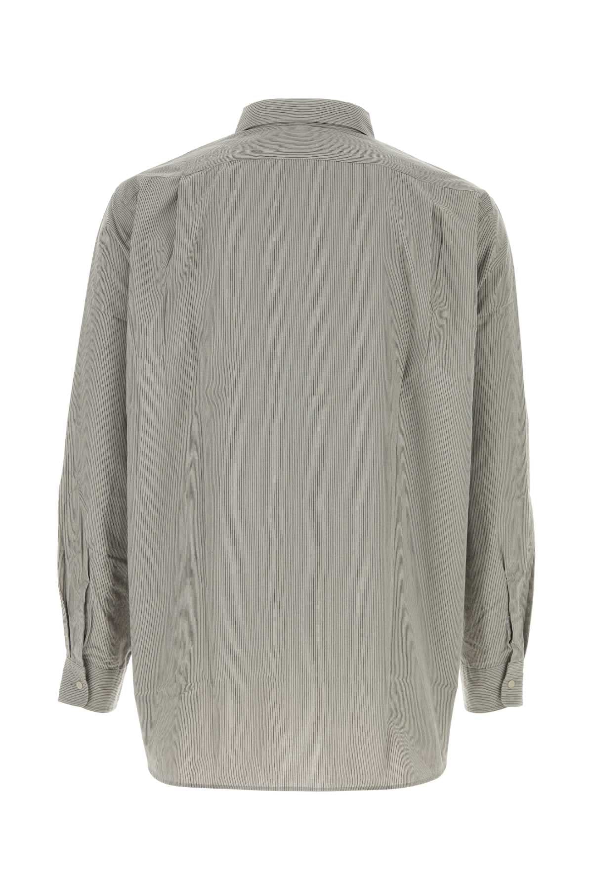 REGULAR COLLAR STRIPED WIND SHIRT SHIRTS