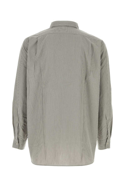 REGULAR COLLAR STRIPED WIND SHIRT SHIRTS