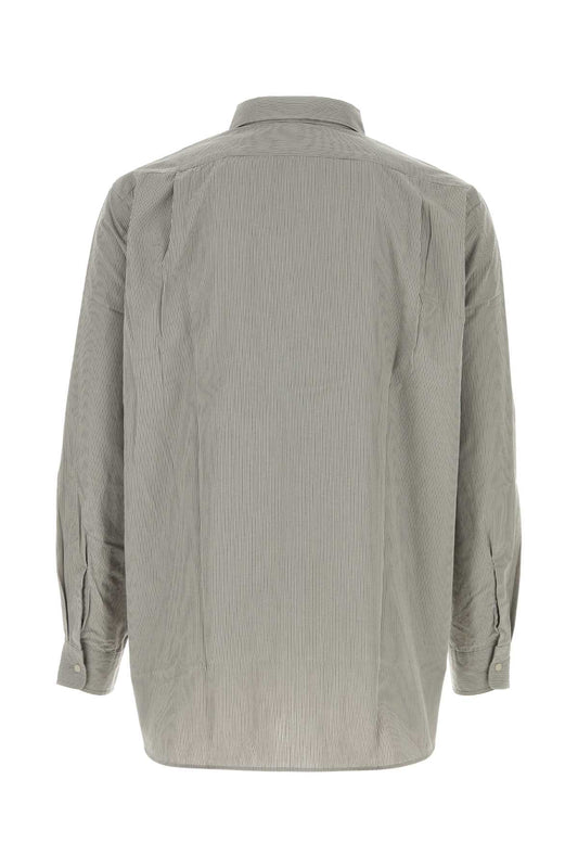 REGULAR COLLAR STRIPED WIND SHIRT SHIRTS