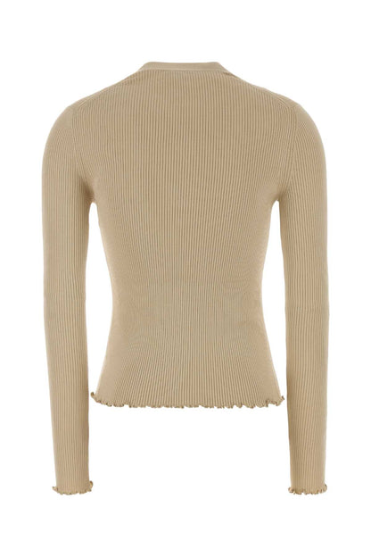 LS TOP SILK RIB KNIT TOPS