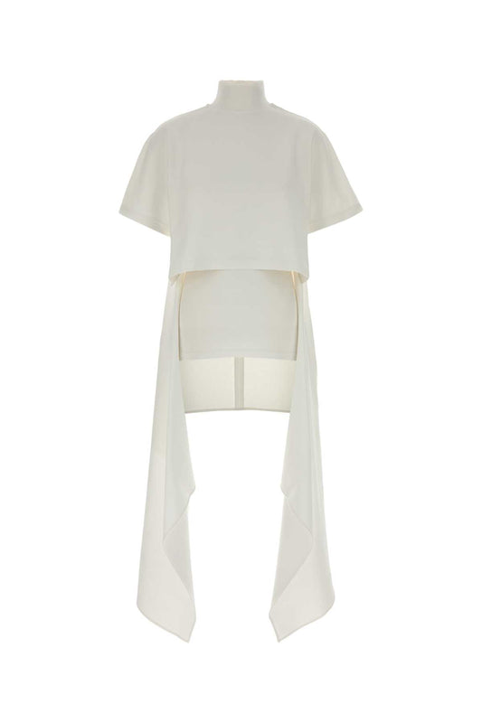 ASYM TSHIRT COTTON JERSEY TOPS