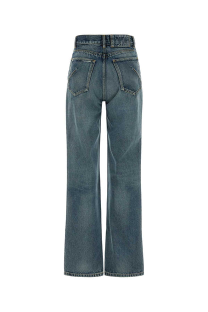 STRAIGHT JEANS VINTAGE BLUE DENIM JEANS