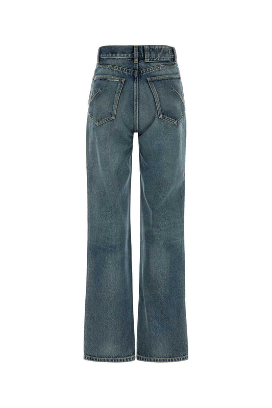 STRAIGHT JEANS VINTAGE BLUE DENIM JEANS