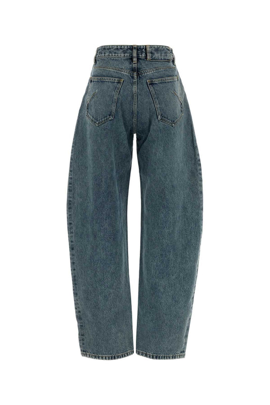 ROUND PANTS DENIM JEANS