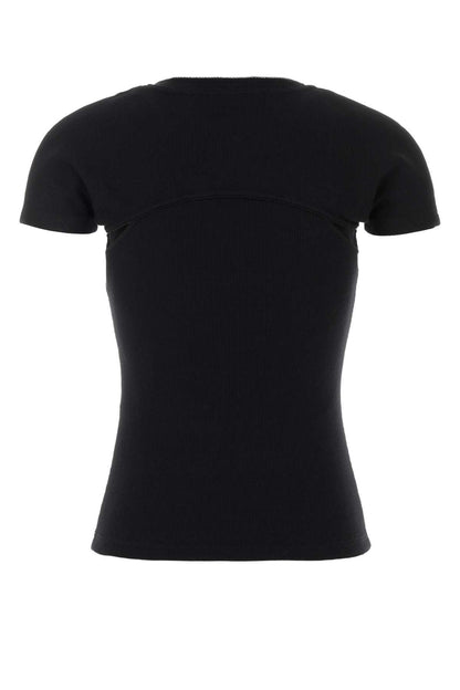 LAYERED TSHIRT RIBBED JERSEY T-SHIRTS