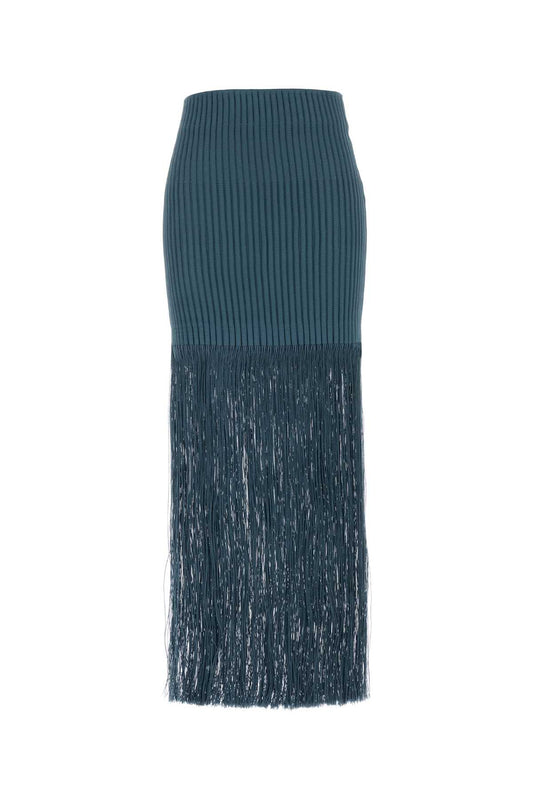 FRINGED SKIRT TUBE FRINGED KNIT SKIRTS