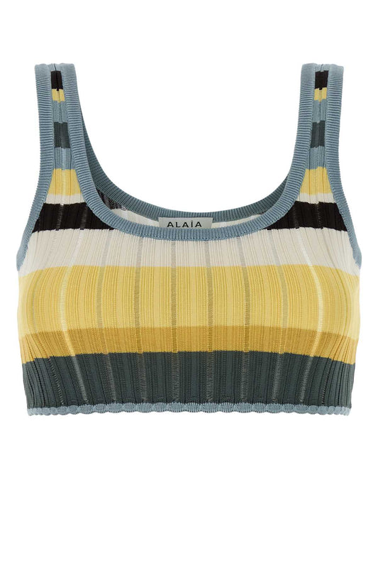 BRALETE TOP MULTICOLOR YELLOW CRINO TOPS