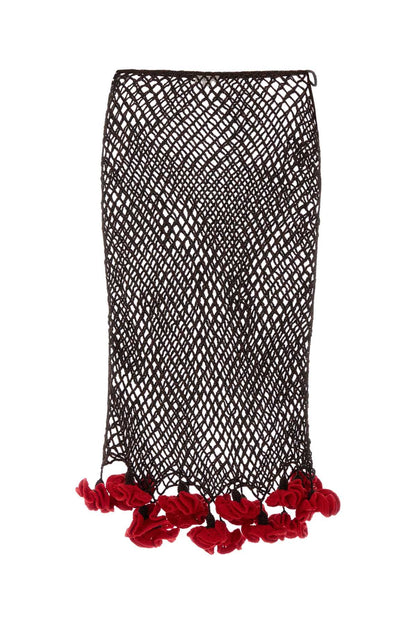 CROCHET SKIRT FLORAL CROCHET KNIT SKIRTS