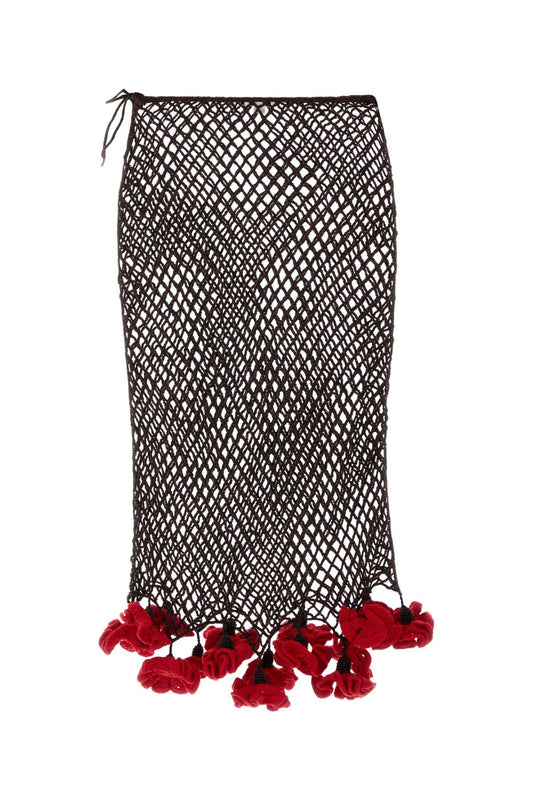 CROCHET SKIRT FLORAL CROCHET KNIT SKIRTS