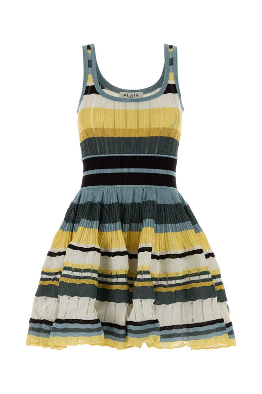 CRINOLINE DRESS MULTICOLOR YELLOW CRINO DRESSES