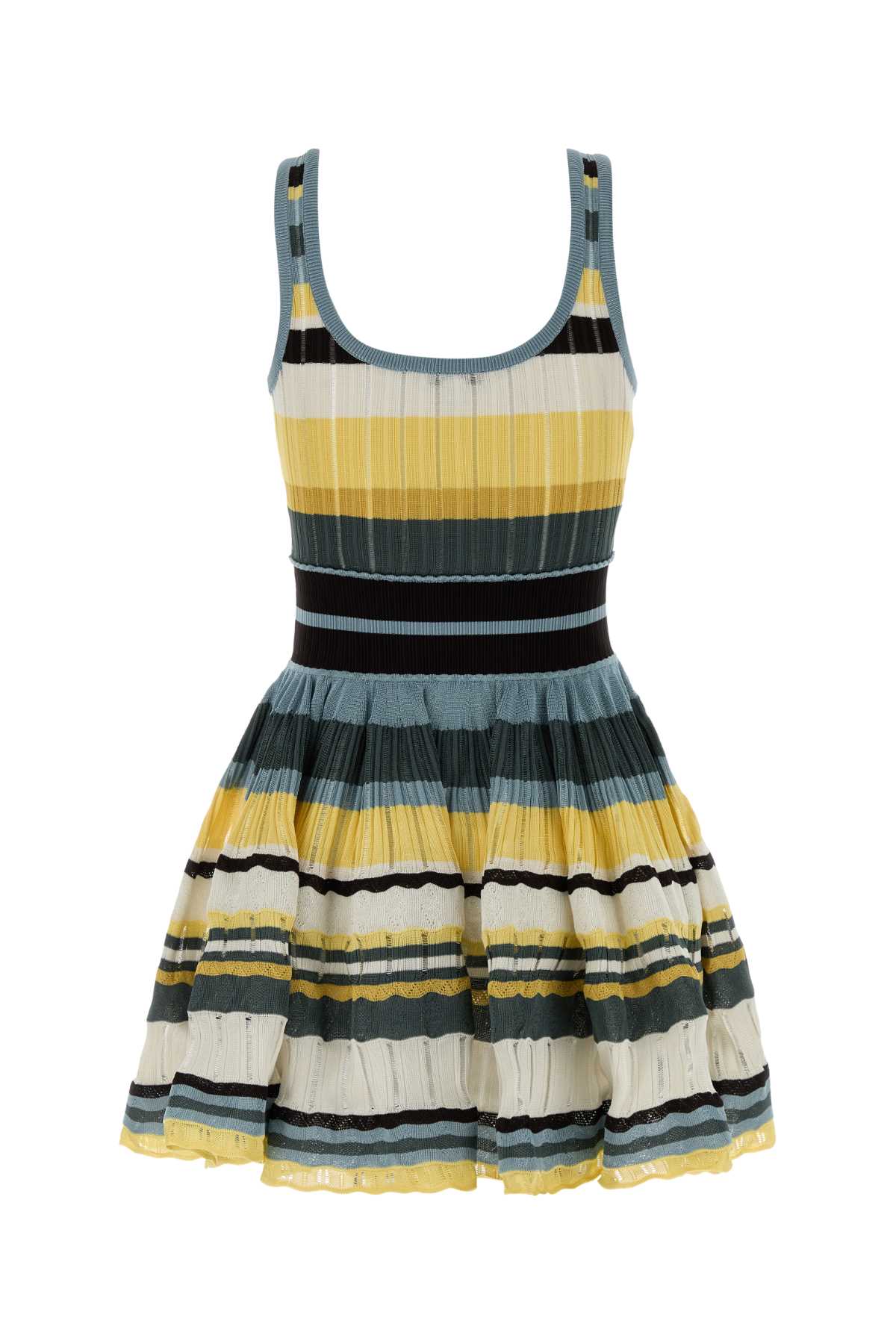 CRINOLINE DRESS MULTICOLOR YELLOW CRINO DRESSES