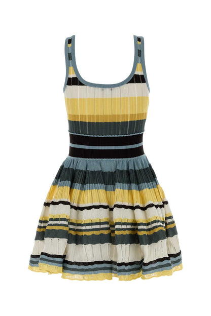 CRINOLINE DRESS MULTICOLOR YELLOW CRINO DRESSES