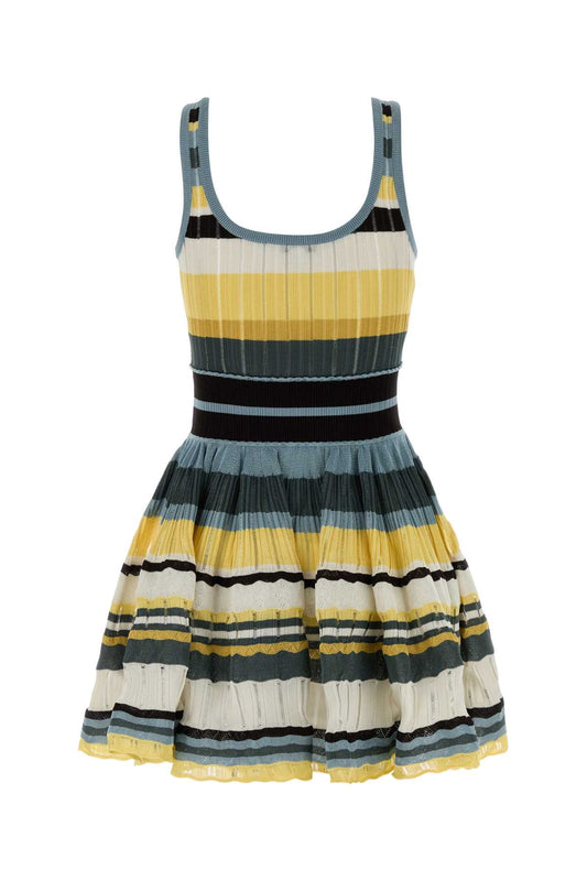 CRINOLINE DRESS MULTICOLOR YELLOW CRINO DRESSES