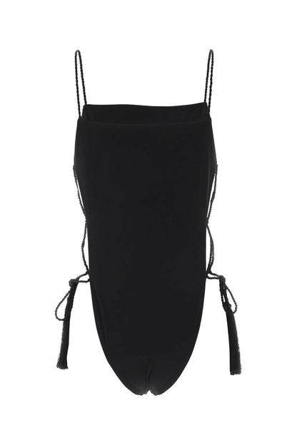 TIE SWIMSUIT BONDED JERSEY SWIMSUITS