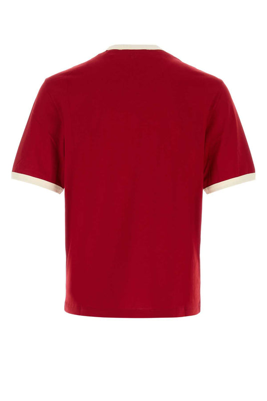 QUOTA-BICOLORTSHIRTWITHOFFWHITEAMIDECOEUREMBROIDER T-SHIRTS