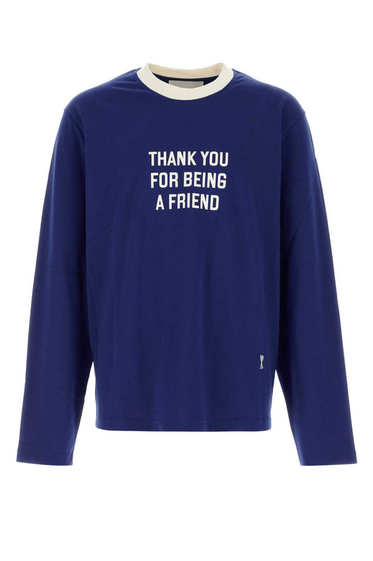 LONGSLEEVESTSHIRTWITHPRINTTHANKYOUFORBEINGAFRIEND T-SHIRTS